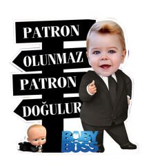 Patron Bebek  Doğum Günü Ayaklı Pano